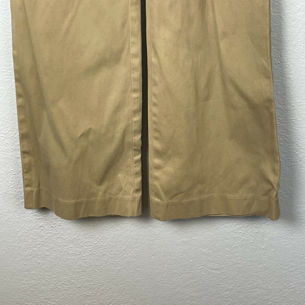 Gap Womens Khaki Color Stretch Flat Front Flare Ankle Pants - Size 4 - Picture 3 of 5